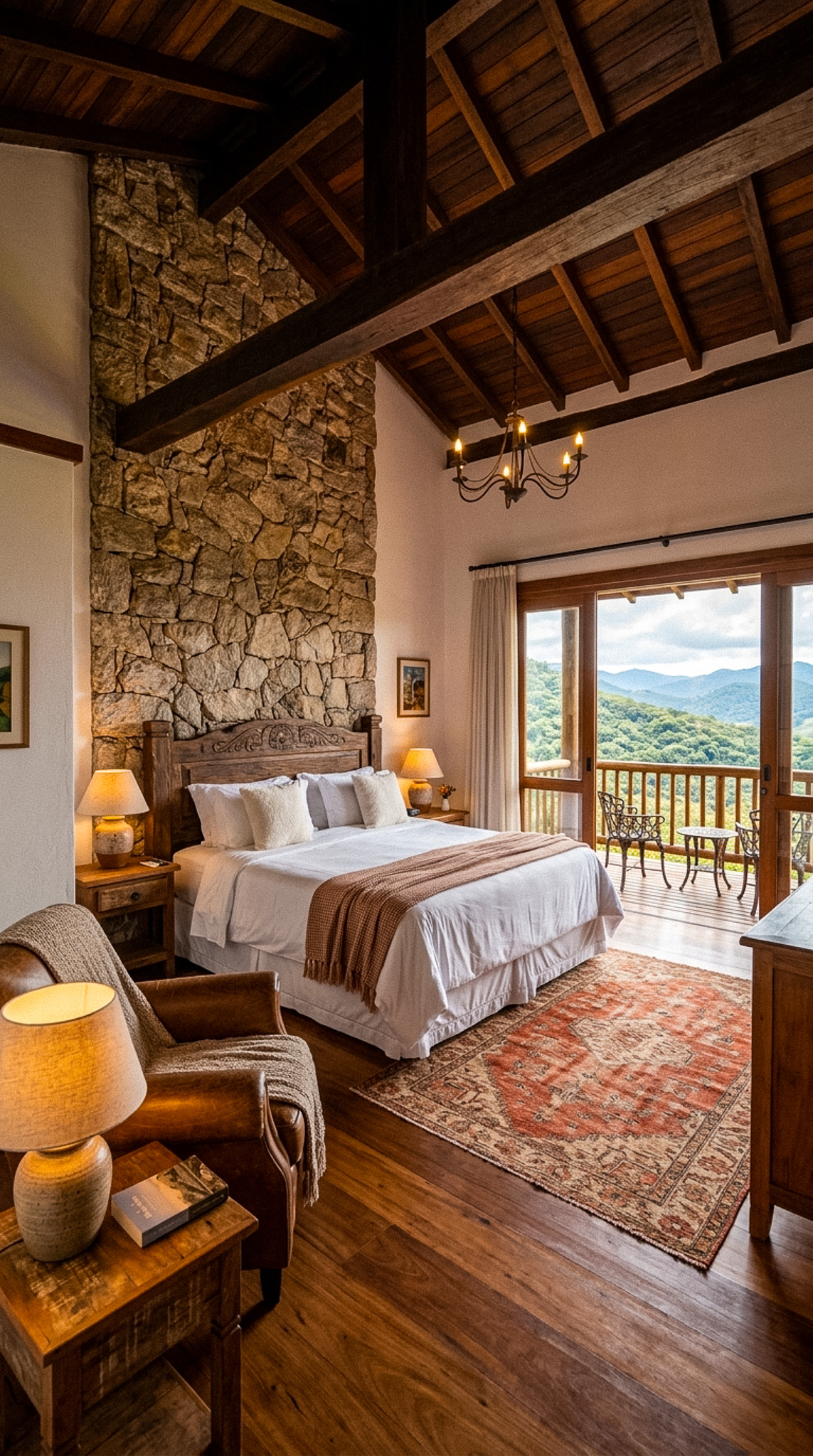 Quarto Luxo Conta com cama king size e lençóis egípcios de 400 fios, pensados para o seu máximo conforto.
